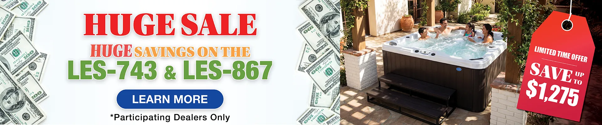 Calspas hot tub being used in a family setting - Corpus Christi